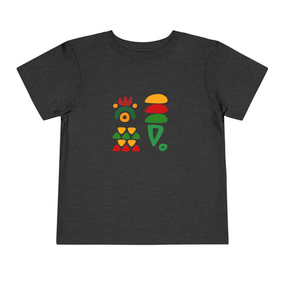 African Patterns - Red, Gold, Green Unisex Toddler Short Sleeve T-shirt