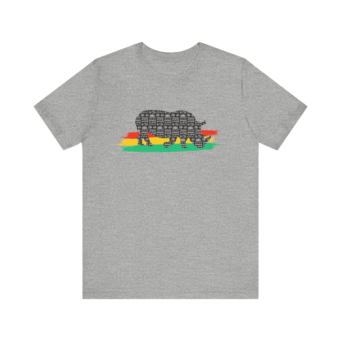 African Black Rhino Unisex Adult T Shirt