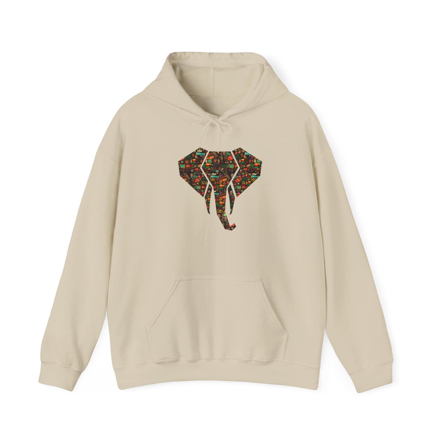 Unisex African Elephant Hooded Sweatshirt/Hoodie