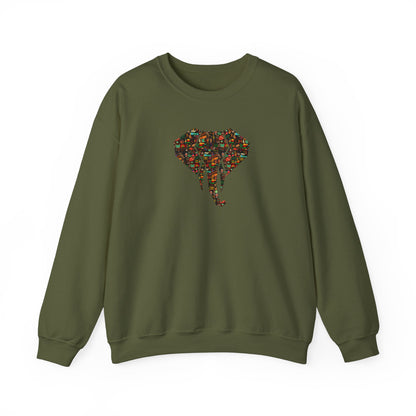 Unisex African Elephant Sweatshirt