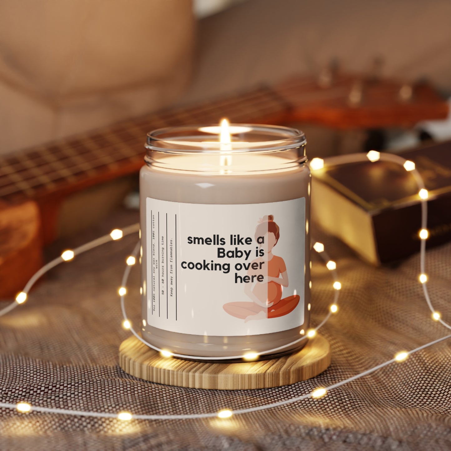 Smells like a Baby is cooking over here - New Mom, Pregnancy Announcement, Mom to Be 9 oz Scented Soy Candle