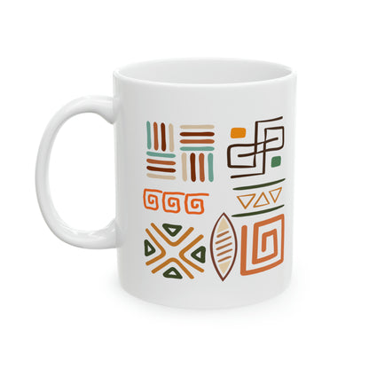 African Symbols Ceramic 11oz Coffee/Tea Mug