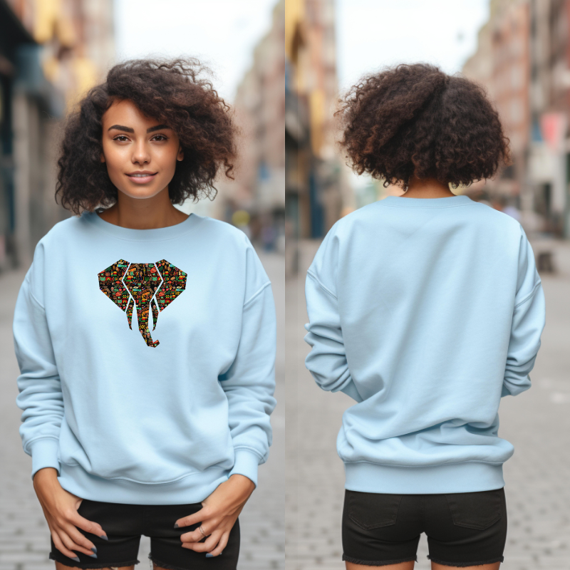 Unisex African Elephant Sweatshirt