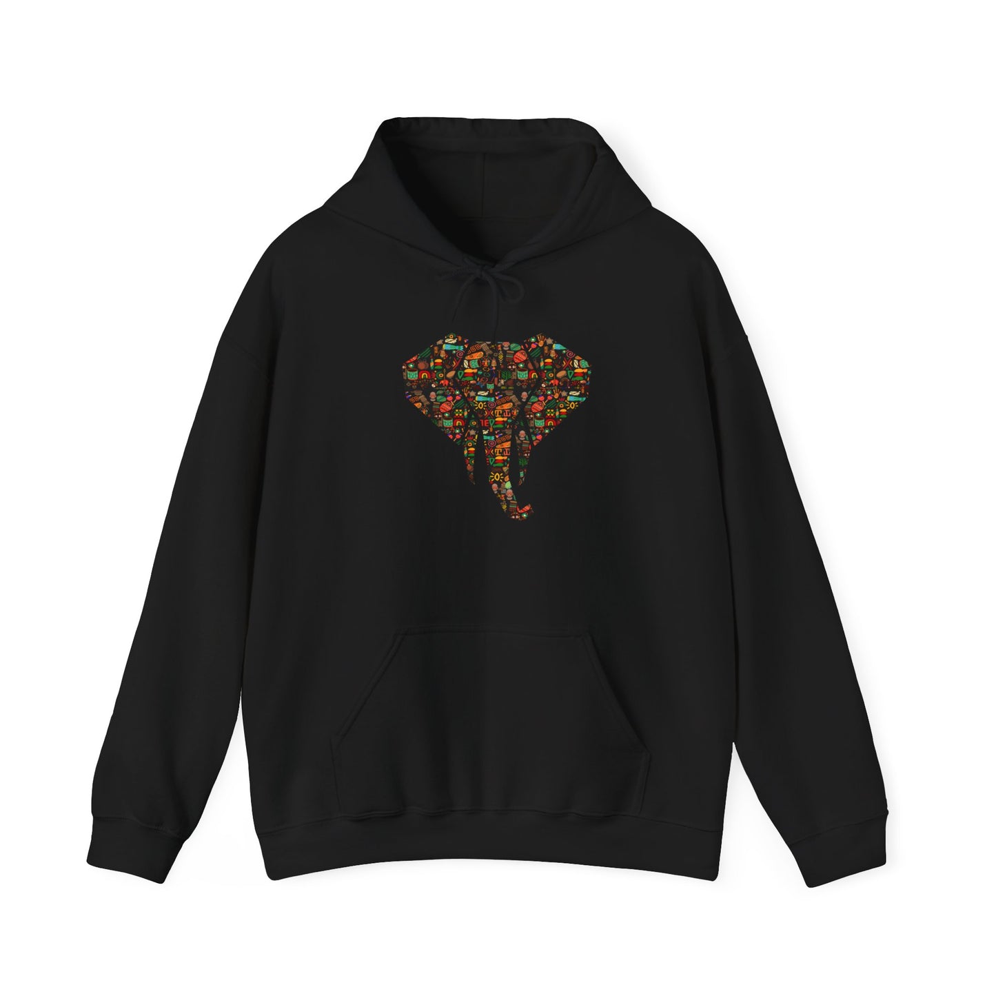 Unisex African Elephant Hooded Sweatshirt/Hoodie