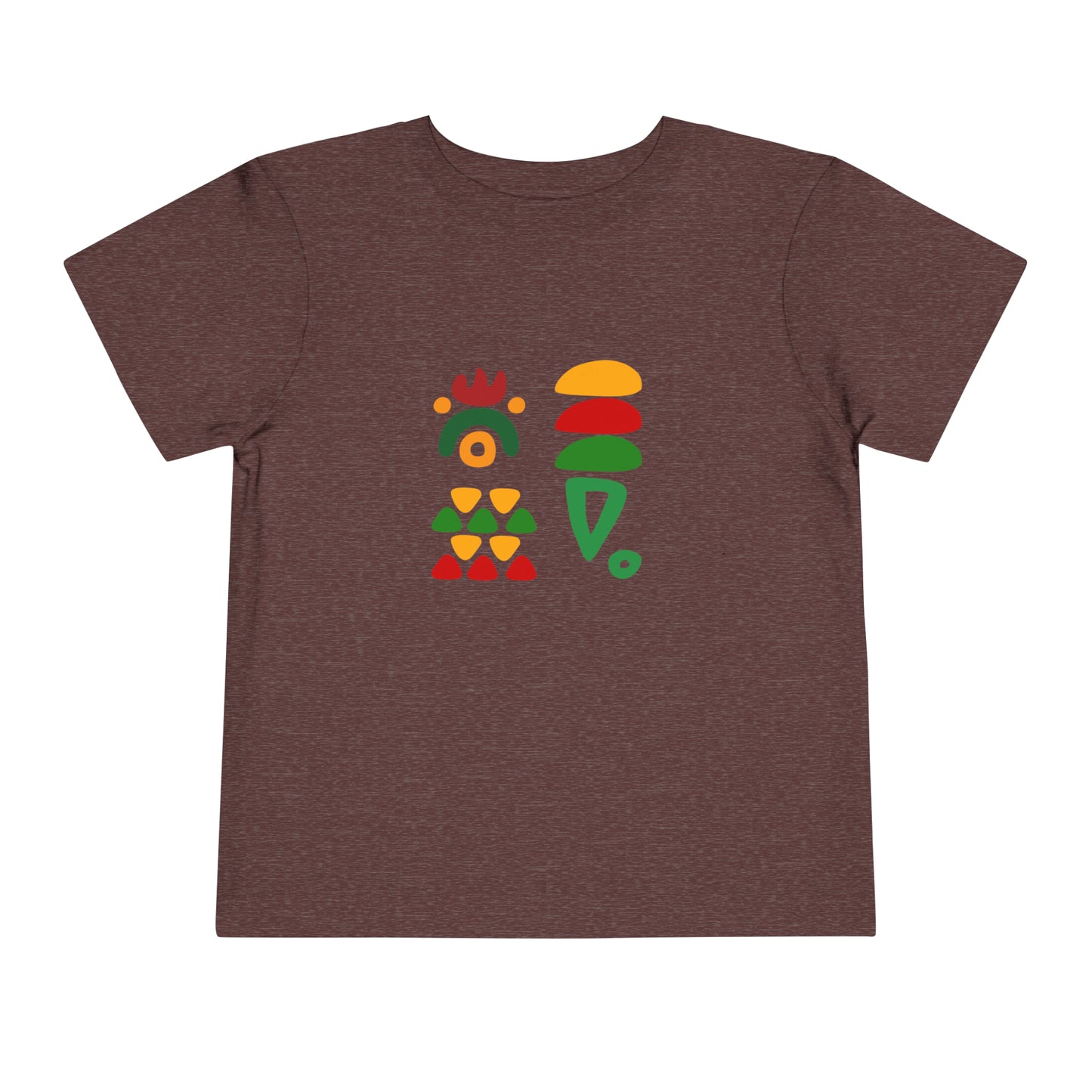 African Patterns - Red, Gold, Green Unisex Toddler Short Sleeve T-shirt