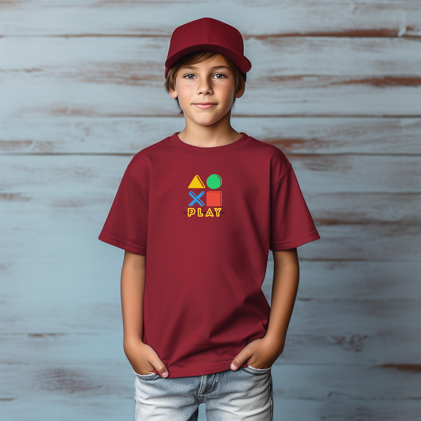 Gamer Kid Controller Buttons T Shirt